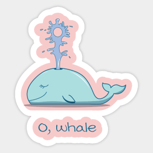 O, Whale Sticker